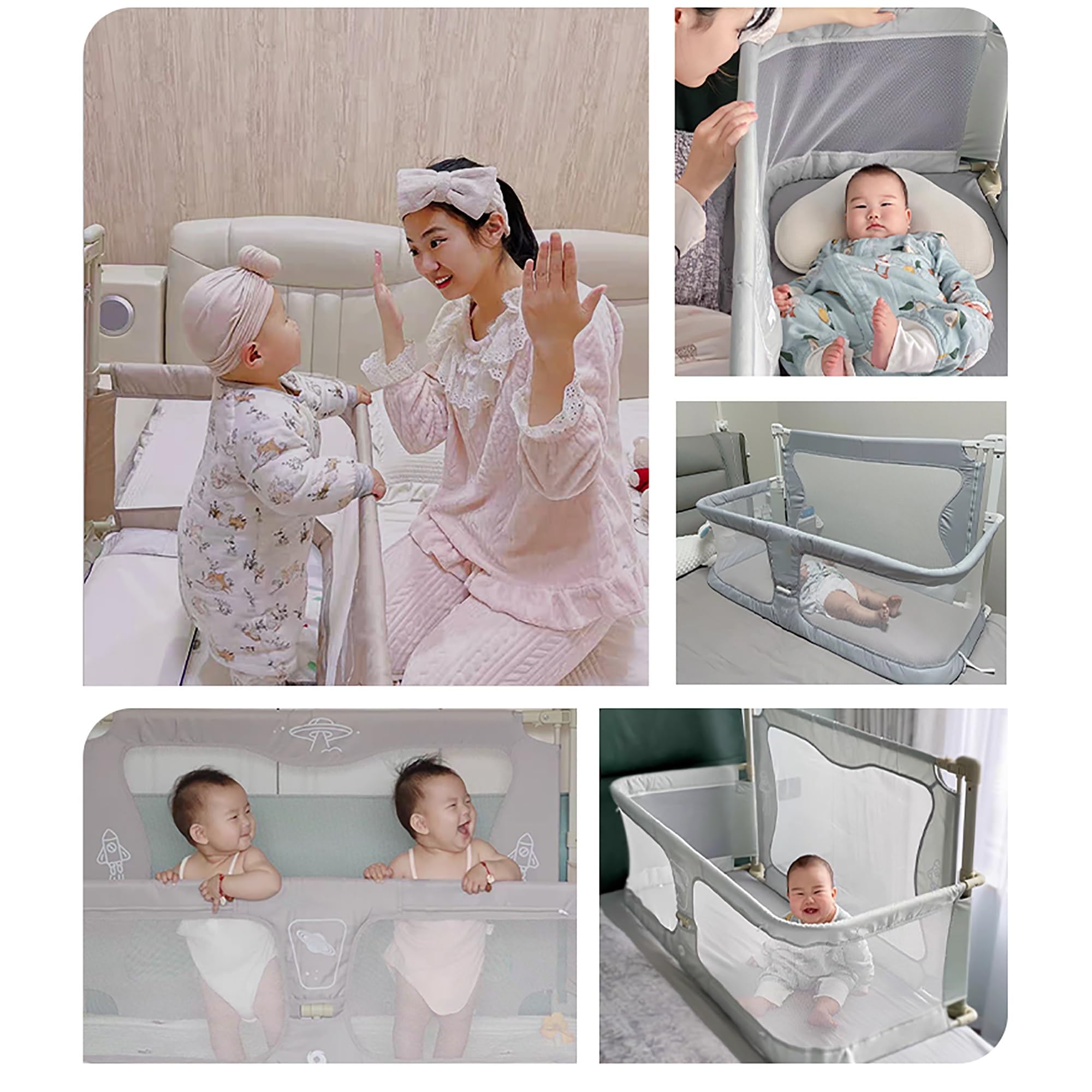 ベビーベッド（BABY BEDSIDE CRIB） 3 In 1 Bedside Crib, Baby Bedside Sleeper,next To Me Crib